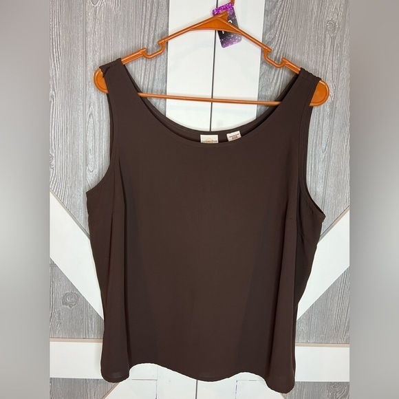 271. Covington Petites Casual 2-pc Blouse/Tank Set XLP - Picture 8 of 8